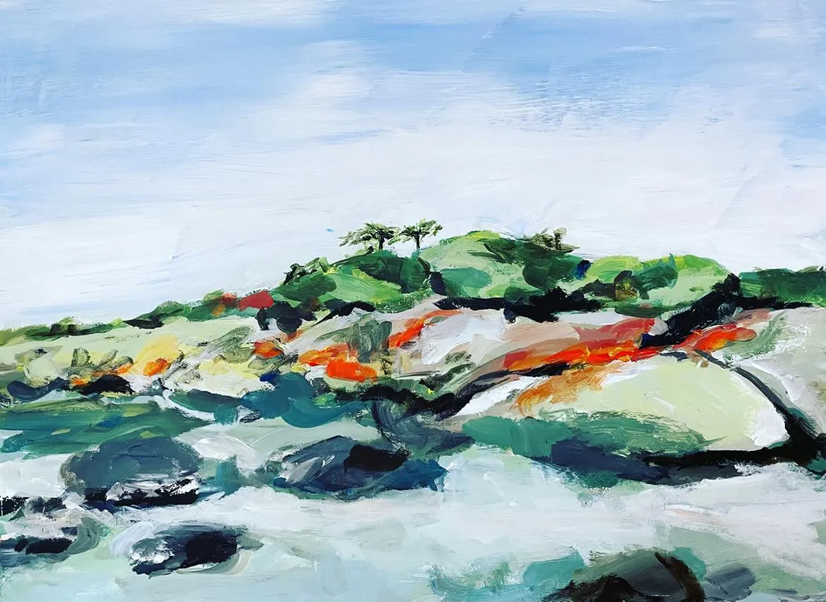 Calm Waters Bay of Fires Tasmania by artist Julie McDonald