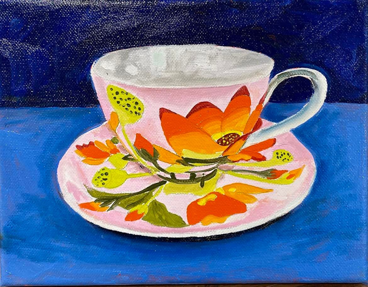 Orange Teacup