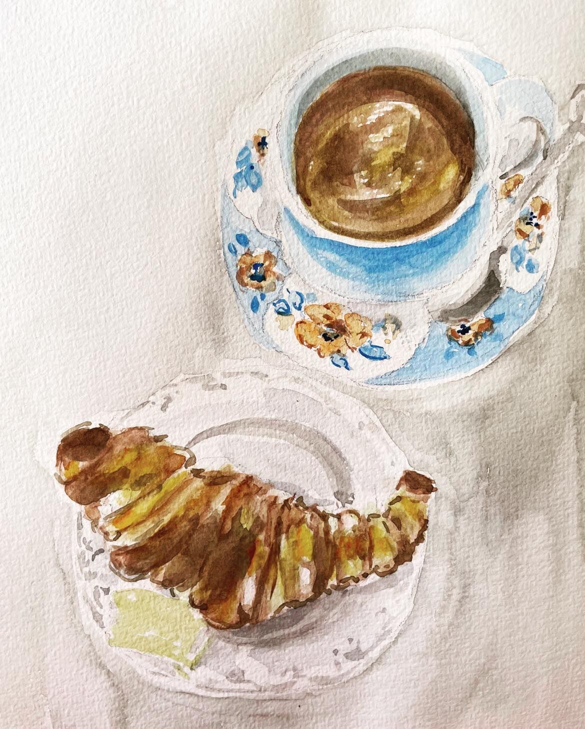 Croissant with a Cuppa